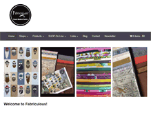 Tablet Screenshot of fabriculous.com